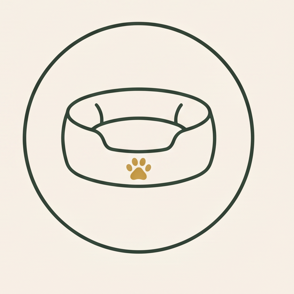 Dog resting area icon