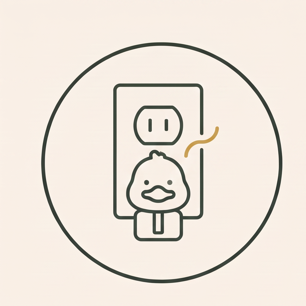 Plug and duck icon