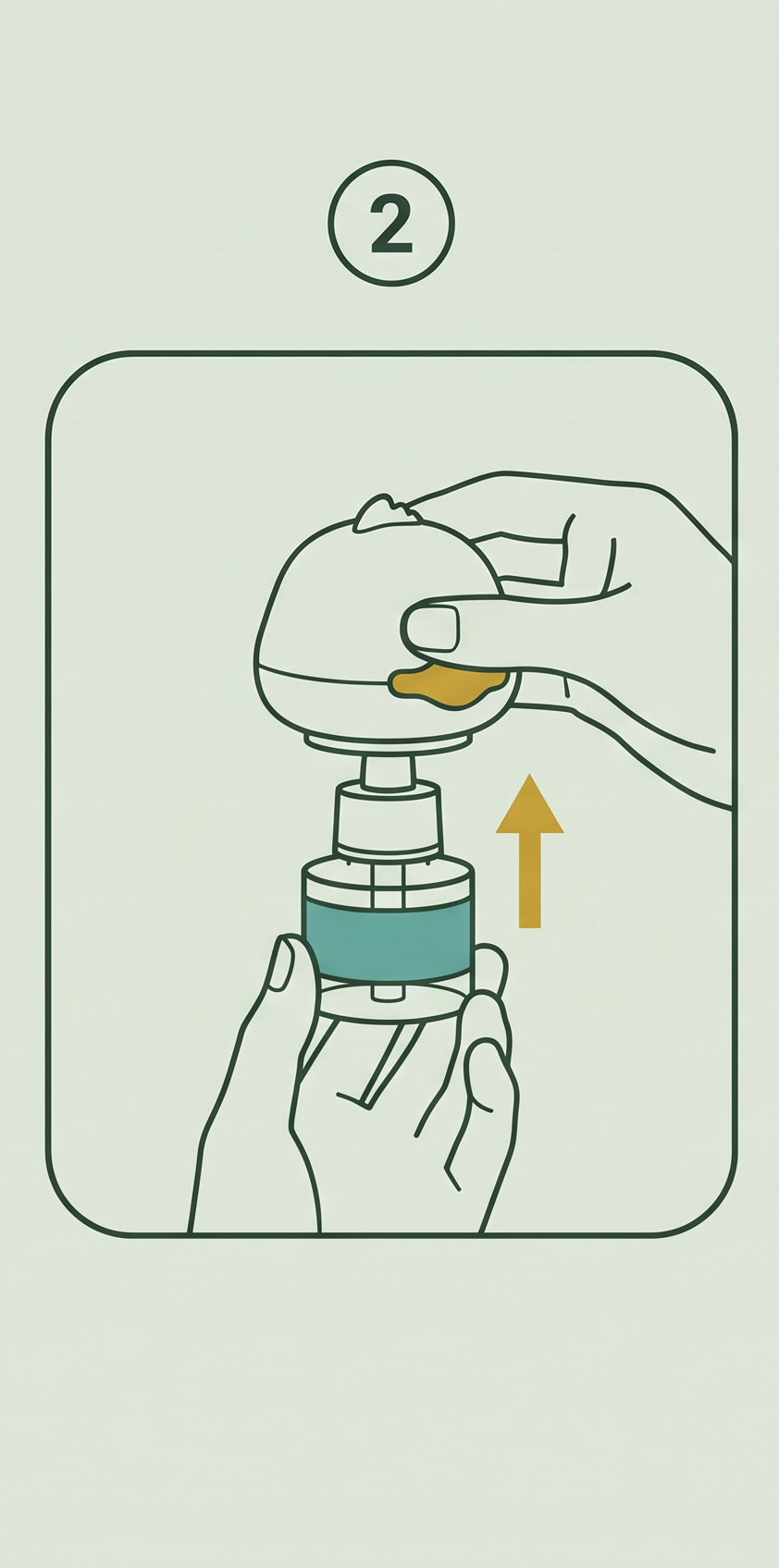 Inserting a new refill vial securely